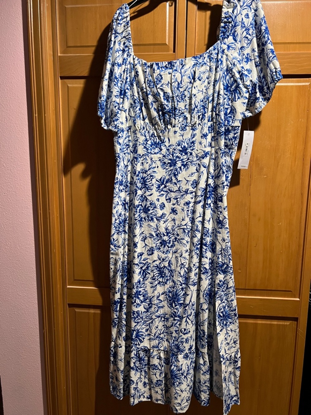 NWT London Times Adley Puff Sleeve Maxi Dress, size 22W - Picture 2 of 8